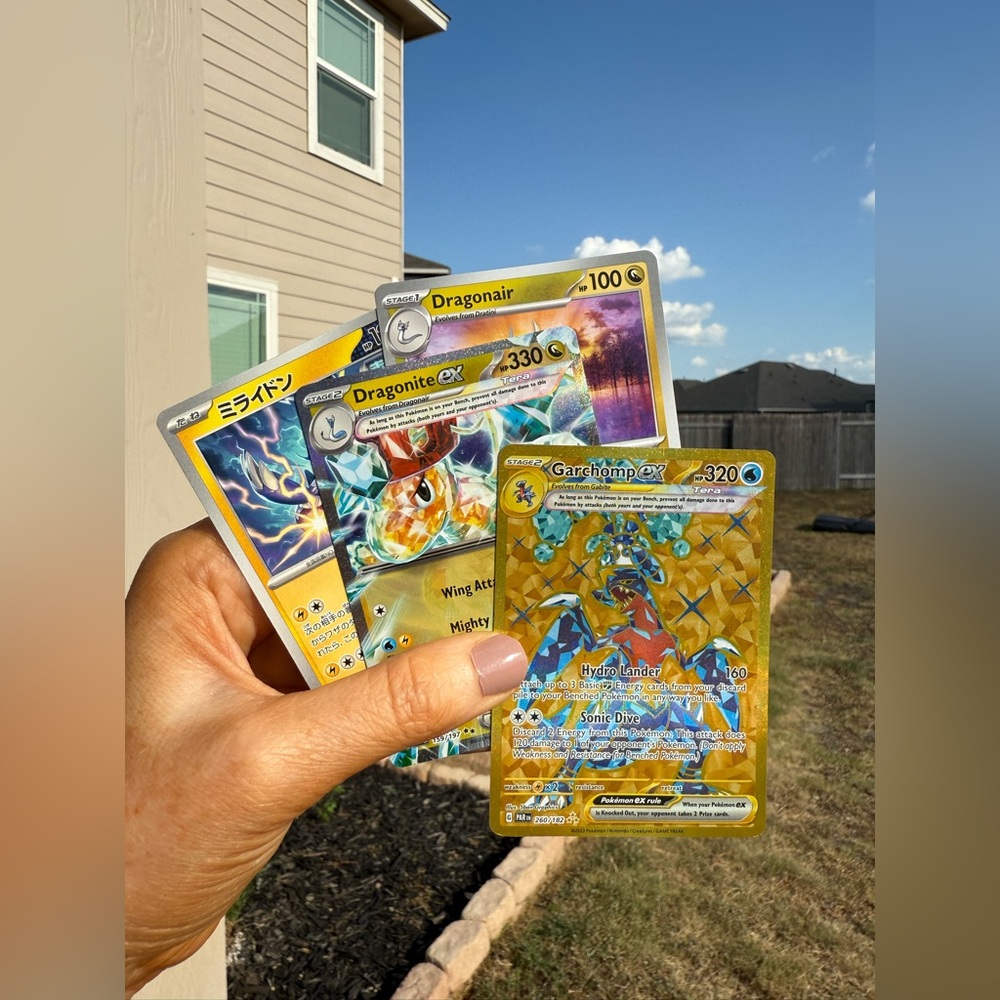 Pokémon cards - Garchomp, Dragonite + 2